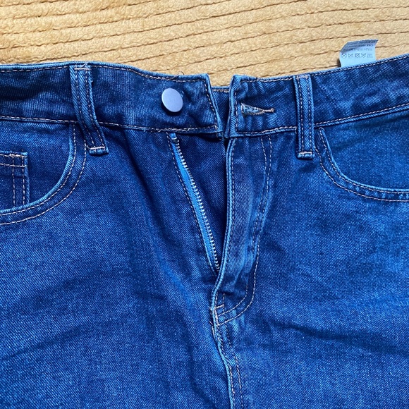 High Waist Denim Skirt |The color is blue and size is medium | Shein - Picture 7 of 13